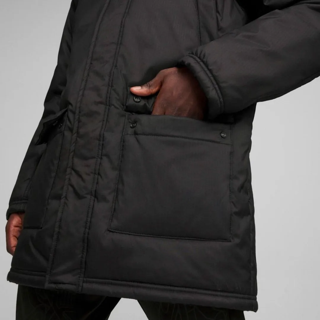 PUMA TeamFINAL Winter Coachjas Heren - XL - Zwart