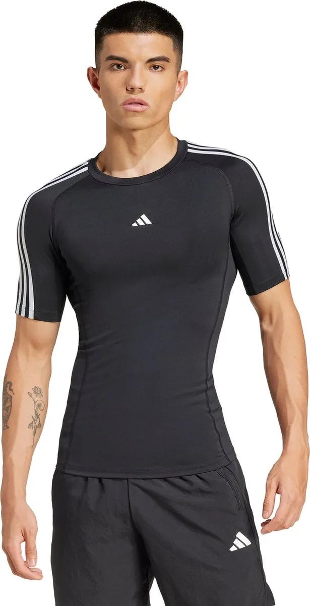 adidas Performance TECHFIT Compression Training 3-Stripes T-shirt IN5588