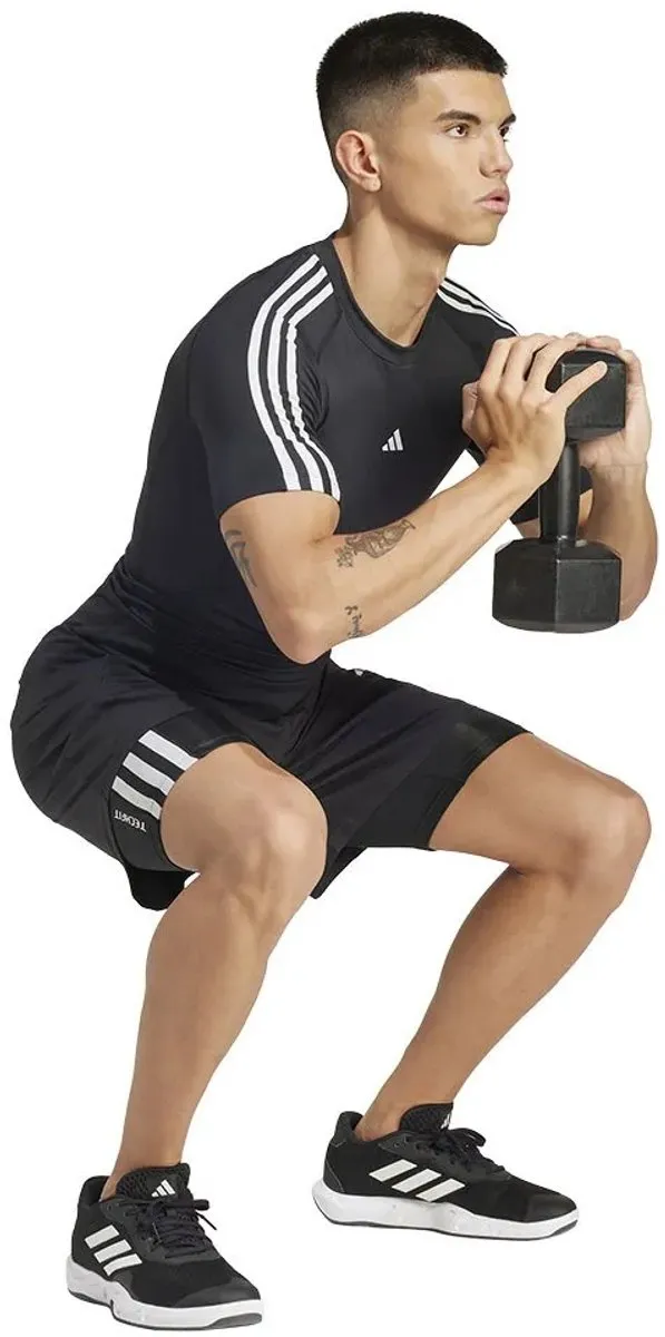adidas Performance TECHFIT Compression Training 3-Stripes T-shirt IN5588 - XL