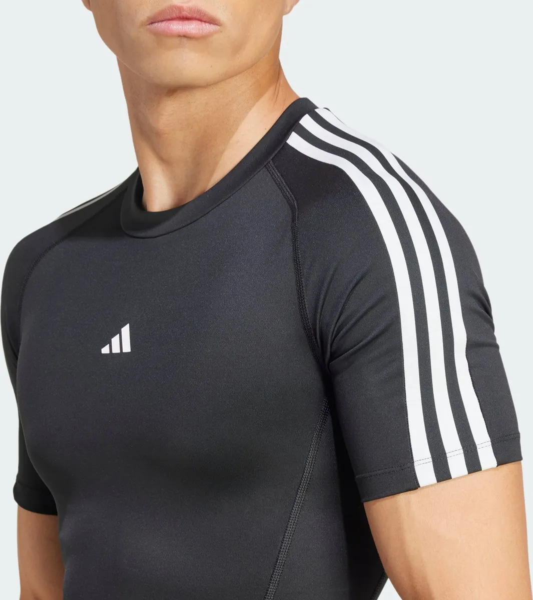 adidas Performance TECHFIT Compression Training 3-Stripes T-shirt IN5588 - XL