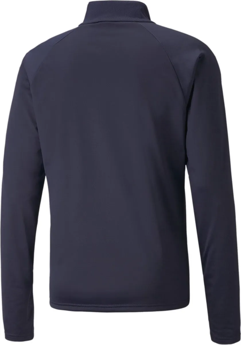 PUMA teamLIGA 1/4 Zip Top Heren - XL - Navy/White
