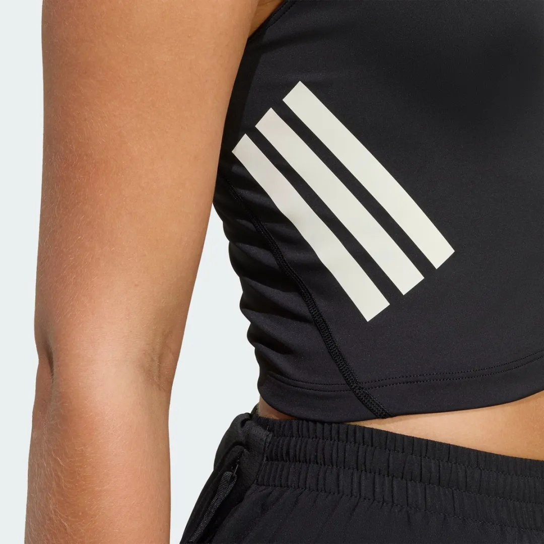 Adidas Performance Adi365 Iconic Hardloopcroptop JZ5157 - XXS - Zwart