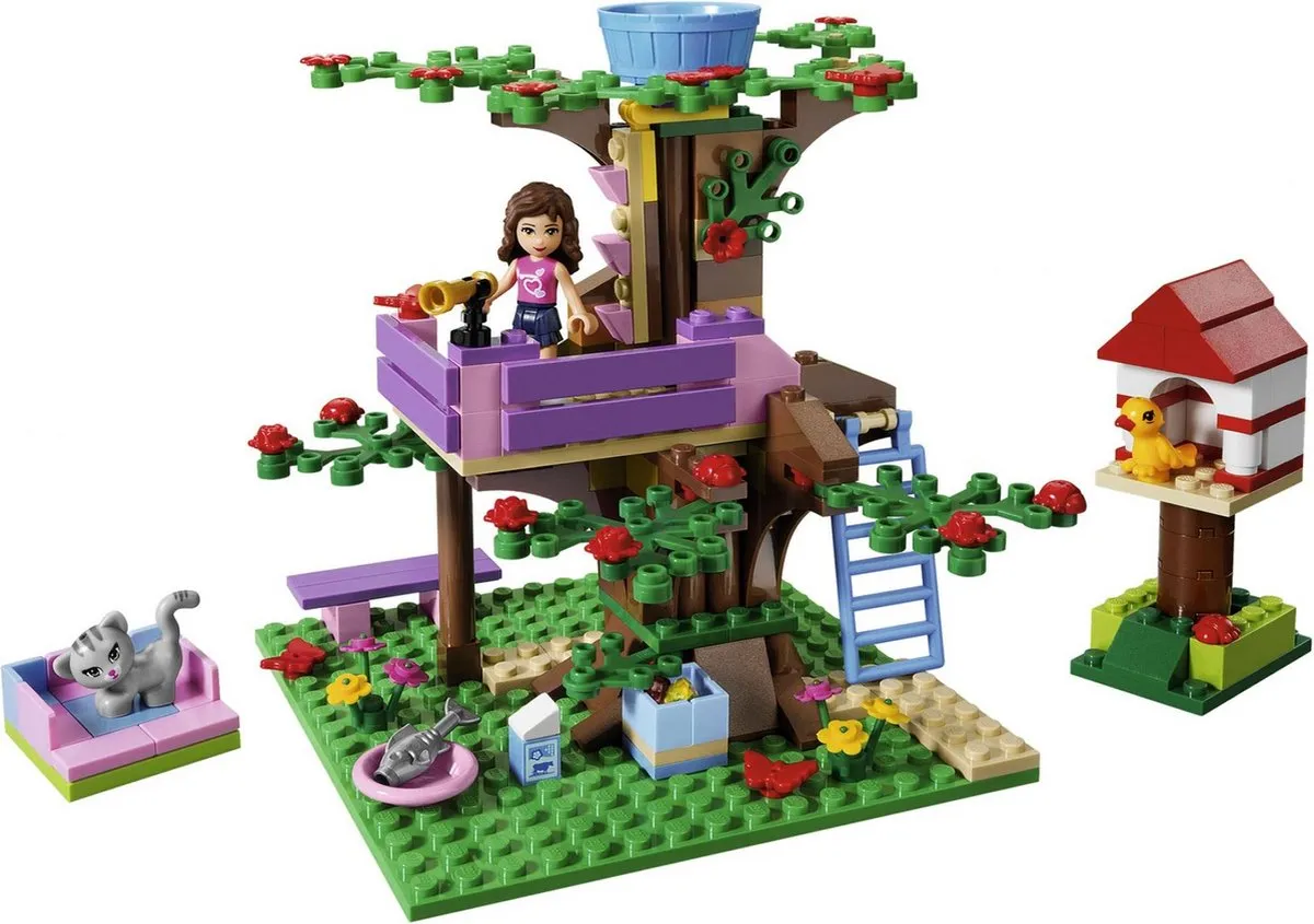 LEGO Friends Olivia Boomhut 3065 - 191 Stukken - Paars - afbeelding 4 van 6