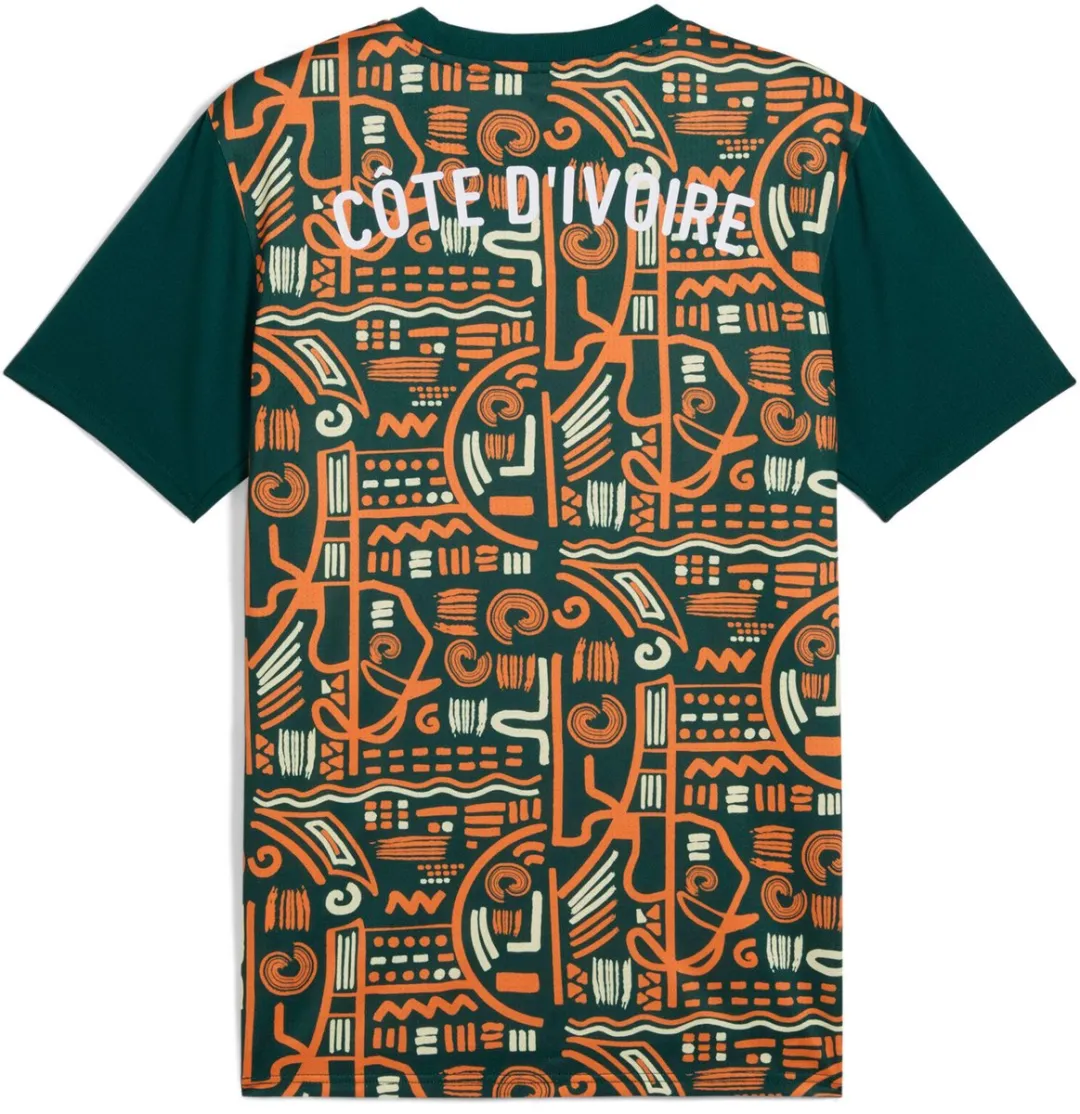 PUMA Prematch Shirt Côte d'Ivoire CAN 2025 - S - Groen