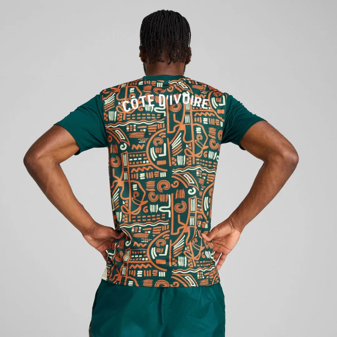 PUMA Prematch Shirt Côte d'Ivoire CAN 2025 - S - Groen