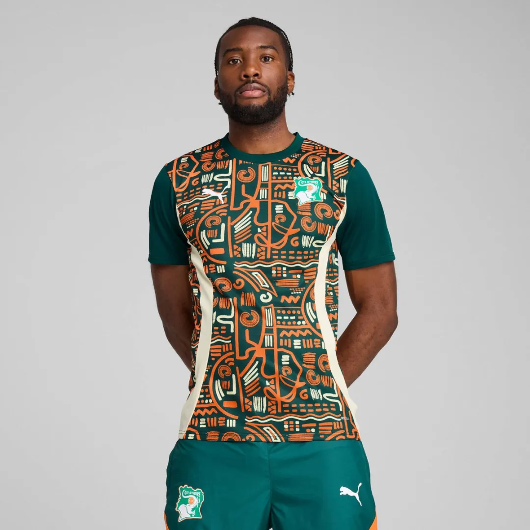 PUMA Prematch Shirt Côte d'Ivoire CAN 2025 - S - Groen