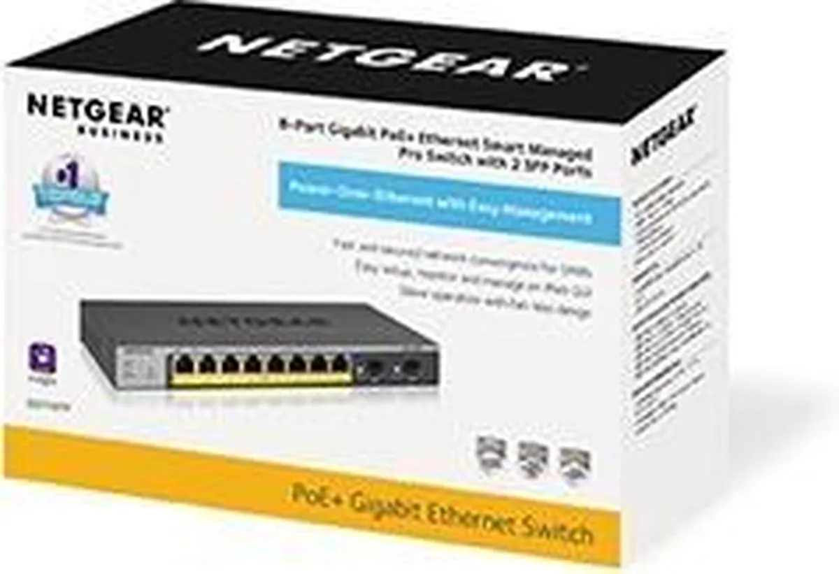 Netgear GS110TP Smart Managed PoE Switch 8x 1Gbps - 2x SFP - 46W