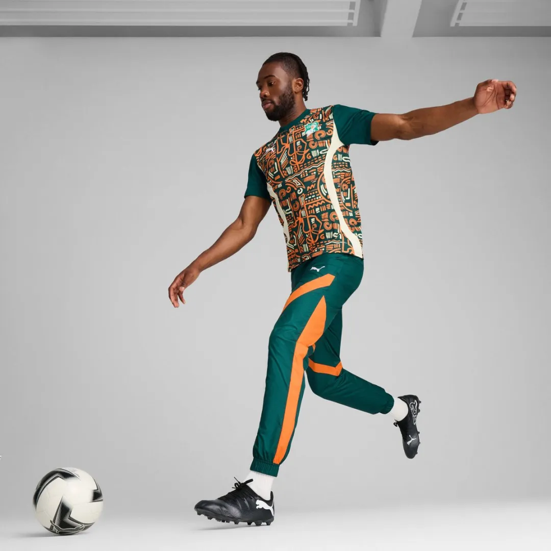 PUMA Prematch Trainingsbroek Côte d'Ivoire CAN 2025 - XS - Groen