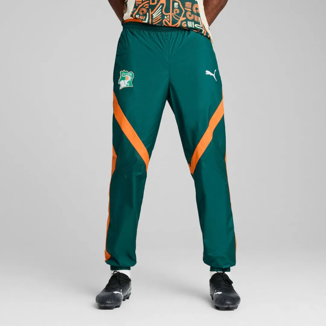 PUMA Prematch Trainingsbroek Côte d'Ivoire CAN 2025 - XS - Groen