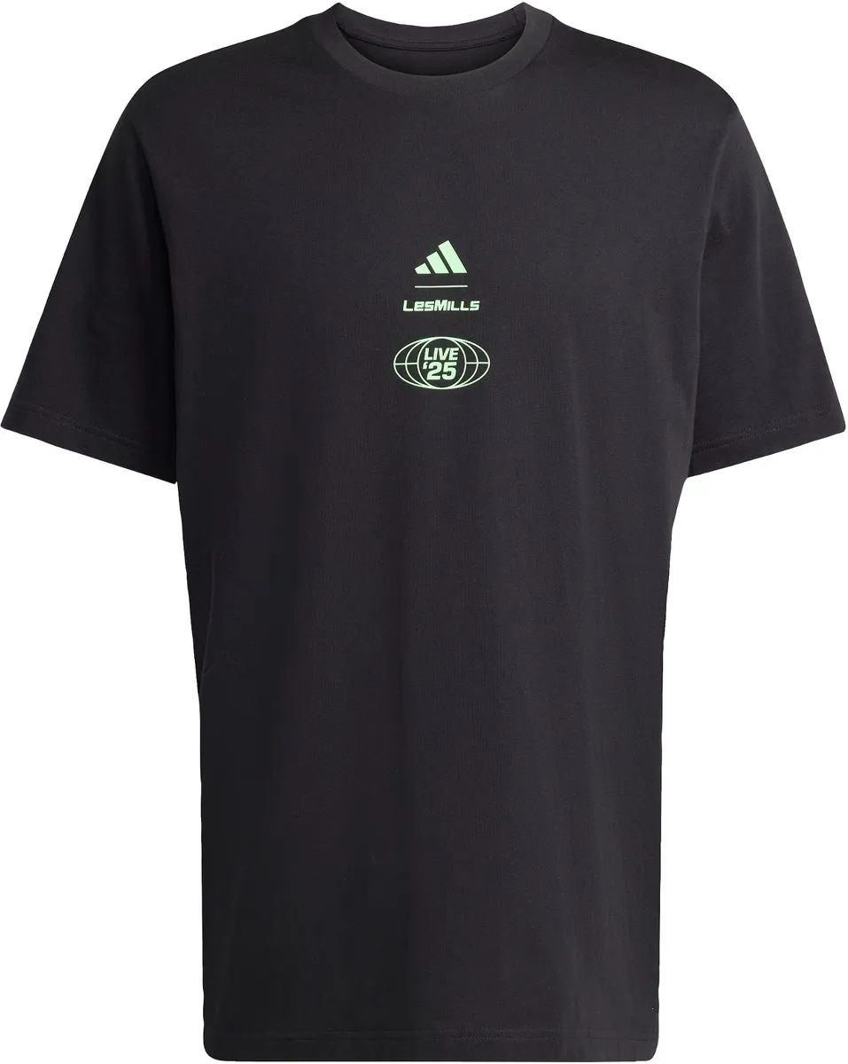 adidas Performance Les Mills Tour Graphic T-shirt KF7449 - S - Zwart