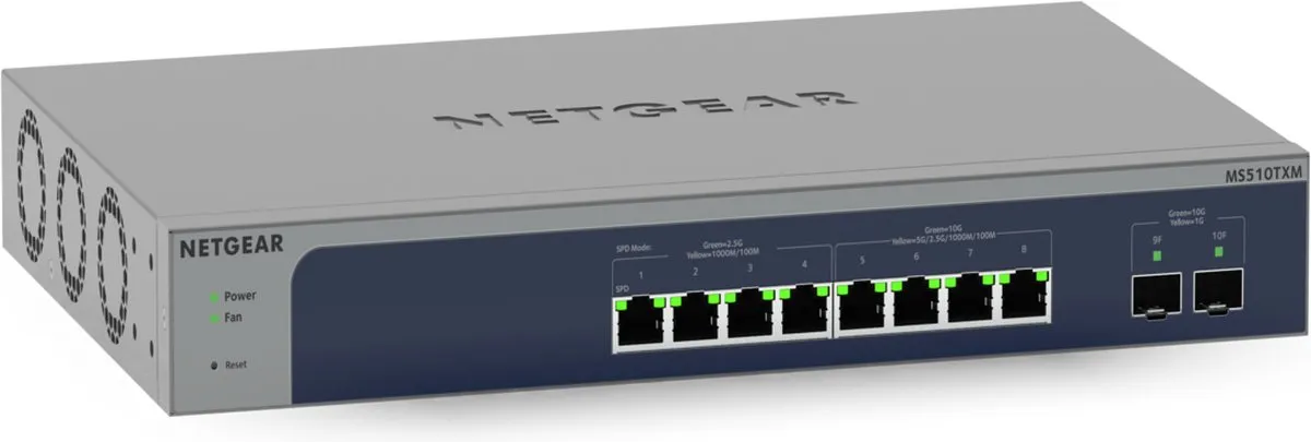 Netgear MS510TXM-100EUS Switch - 8x RJ45 2x SFP 140Gbps