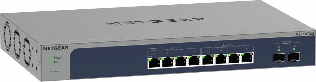 Netgear MS510TXM-100EUS Switch - 8x RJ45 2x SFP 140Gbps