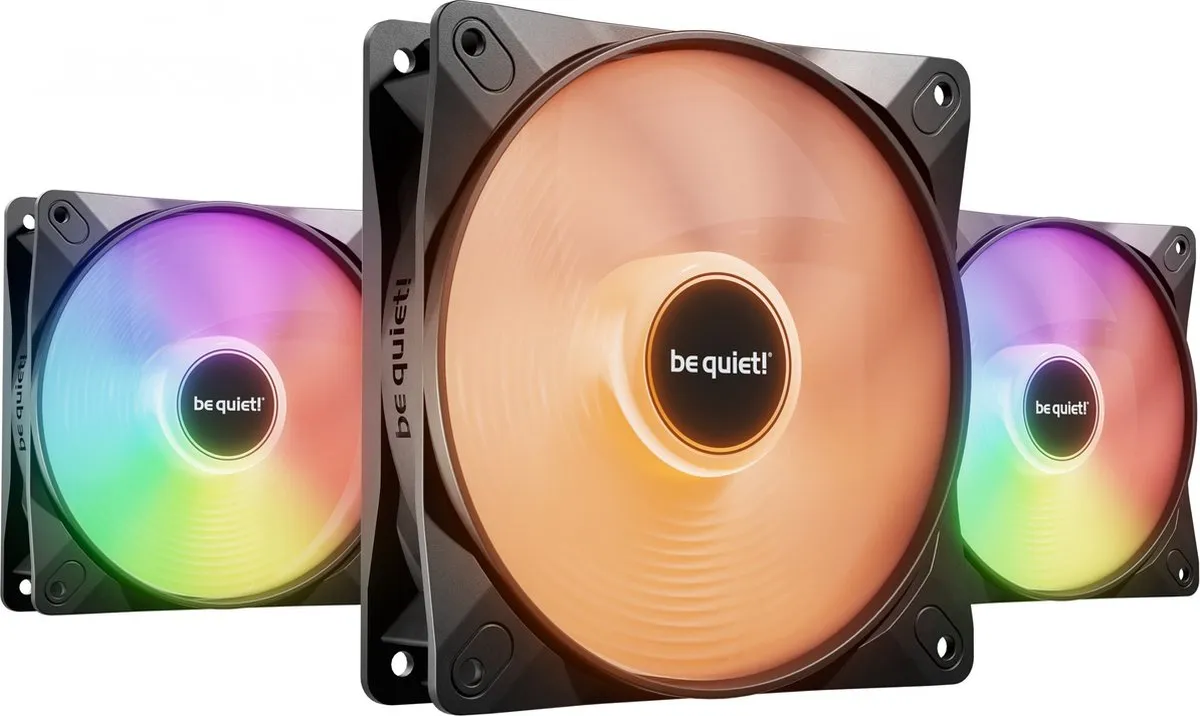 be quiet! LIGHT WINGS LX BL124 Ventilatoren 12cm - 3 Stuks - Zwart