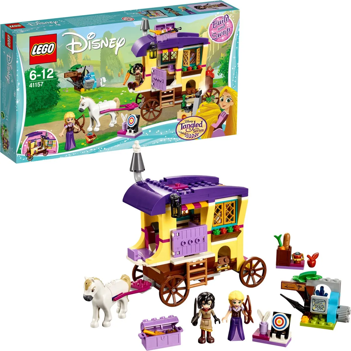 LEGO Disney Rapunzel's Caravan 41157 - 323 Stukken - afbeelding 2 van 6