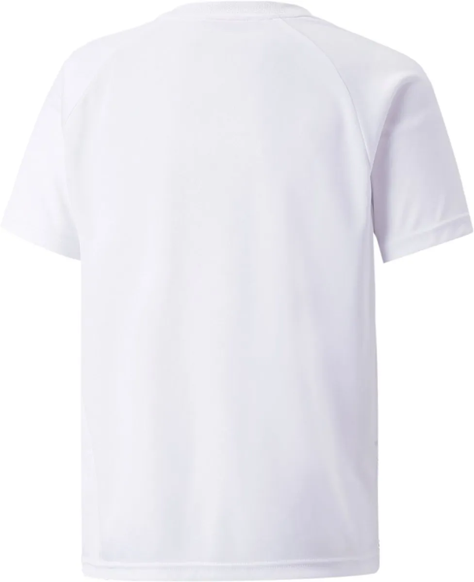 PUMA Teamliga Shirt Kinderen 116 - Wit/Zwart