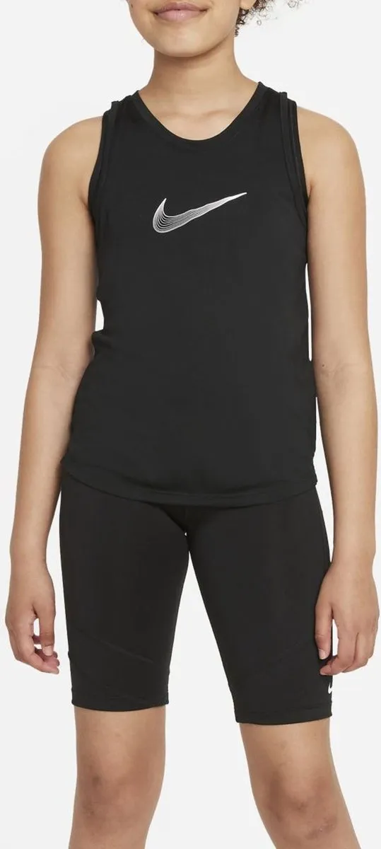 Nike One Tanktop Unisex - Maat 146 - Zwart