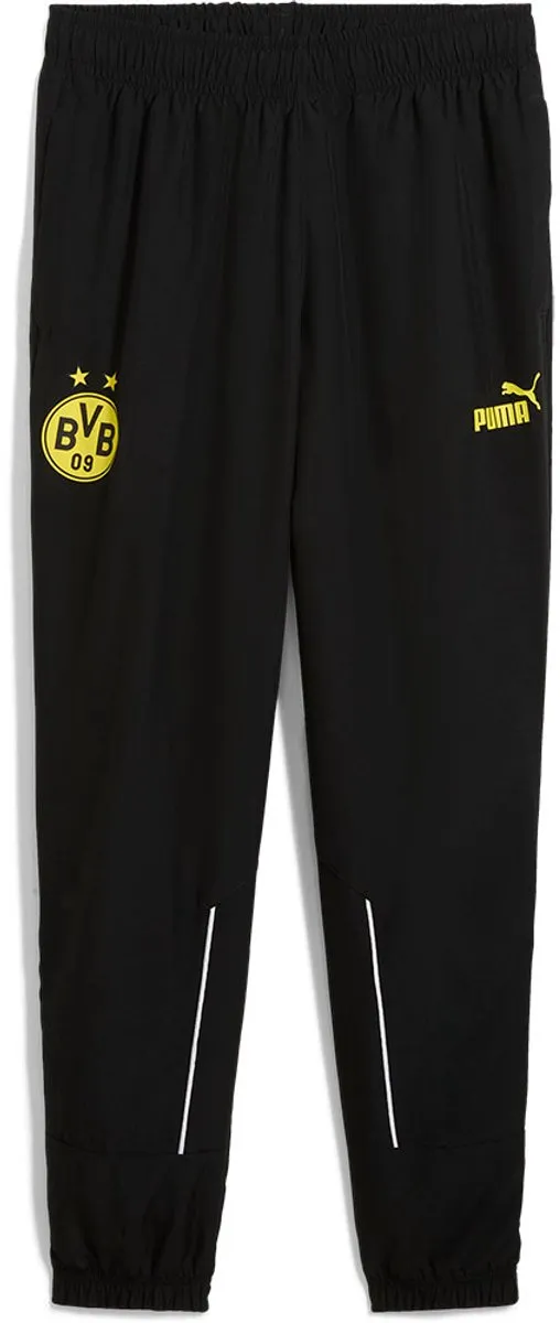 PUMA BVB Borussia Dortmund Trainingsbroek Zilver XS