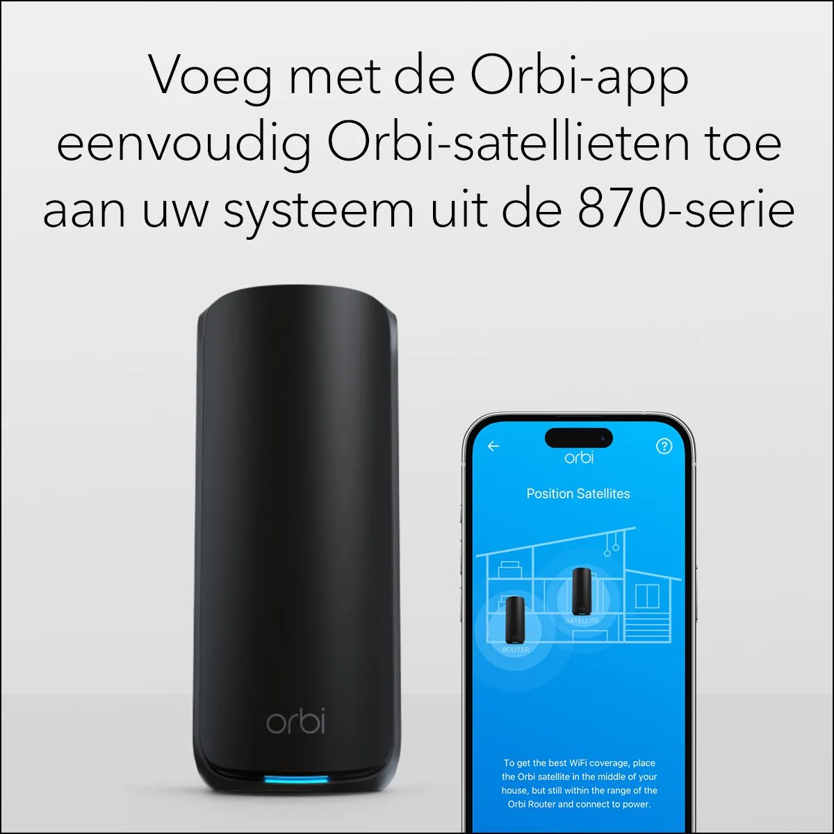 Netgear Orbi RBE870B Mesh WiFi 7 Tri-Band - 21Gbps - Zwart - afbeelding 6 van 6