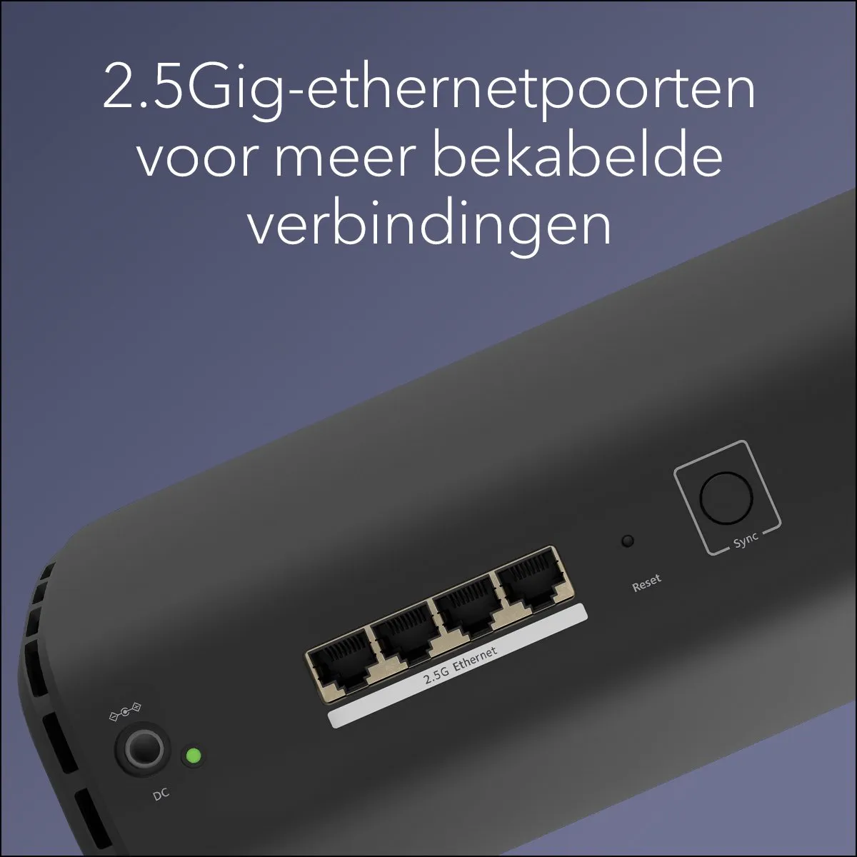 Netgear Orbi RBE870B Mesh WiFi 7 Tri-Band - 21Gbps - Zwart