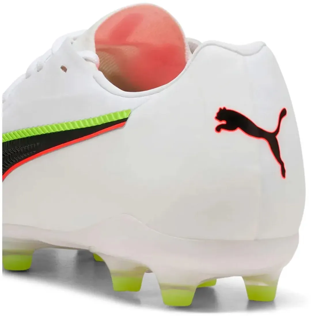PUMA King 20 Match FG/AG Voetbalschoenen 46 - Wit