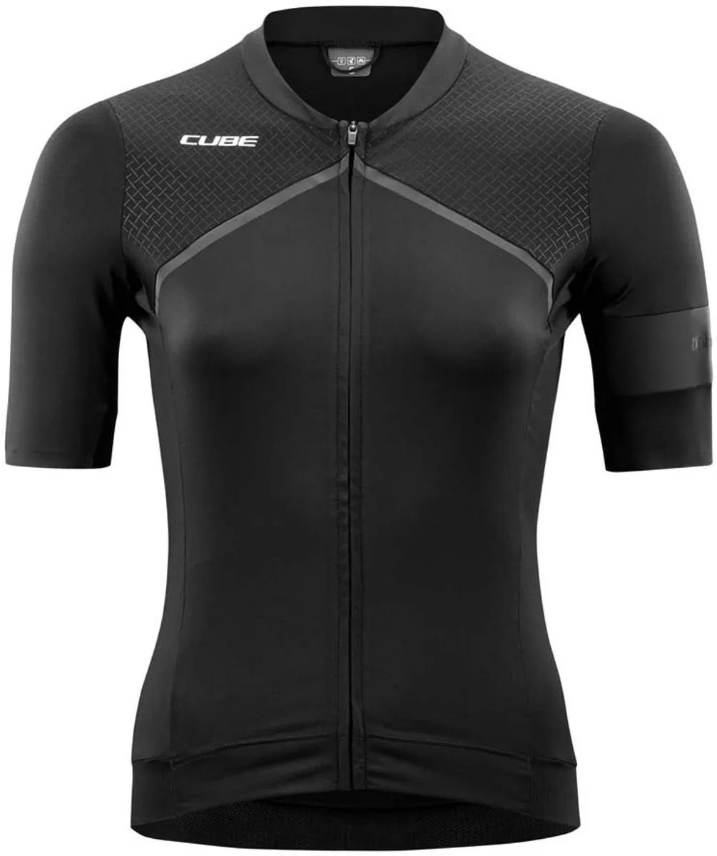 Cube Blackline Korte Mouw Wielertrui S - Zwart