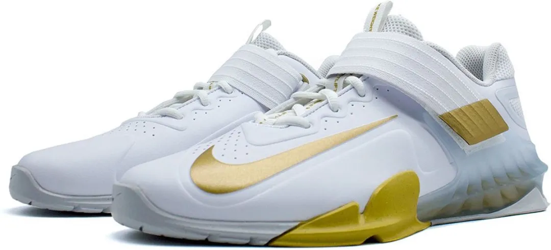 Nike Savaleos Gewichthefschoenen 43 - Wit/Goud/Grijs