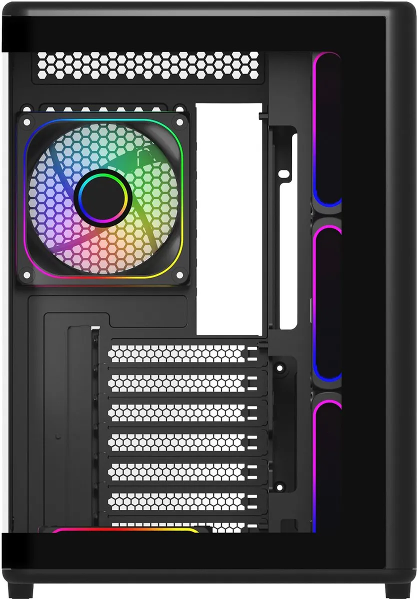 Cooler Master Elite 600 Midi Tower - Zwart/Transparant