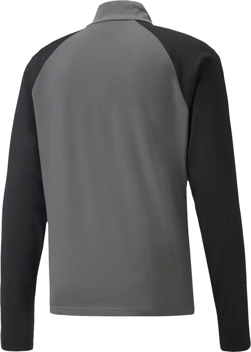 PUMA teamLIGA 1/4 Zip Top Heren - M - Smoked Pearl/Puma White