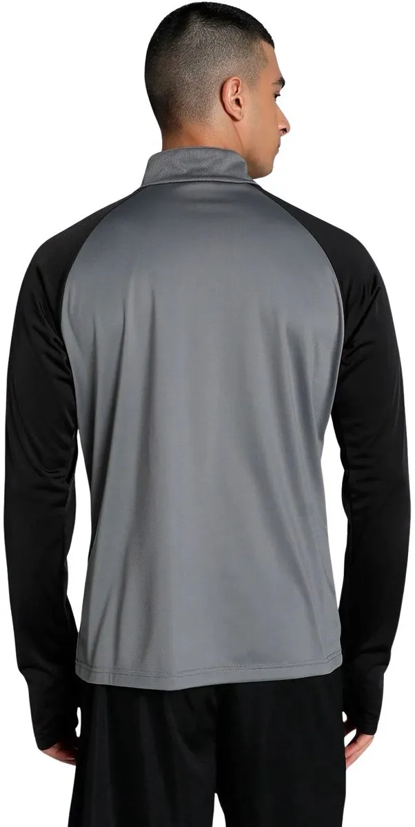 PUMA teamLIGA 1/4 Zip Top Heren - M - Smoked Pearl/Puma White