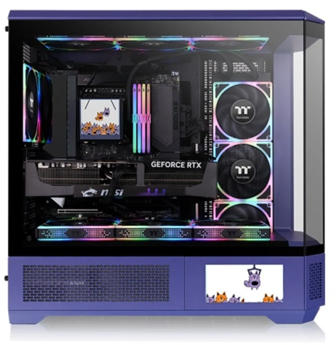 Thermaltake CA-11H-00FNWN-00 Full Tower - Blauw - afbeelding 6 van 6