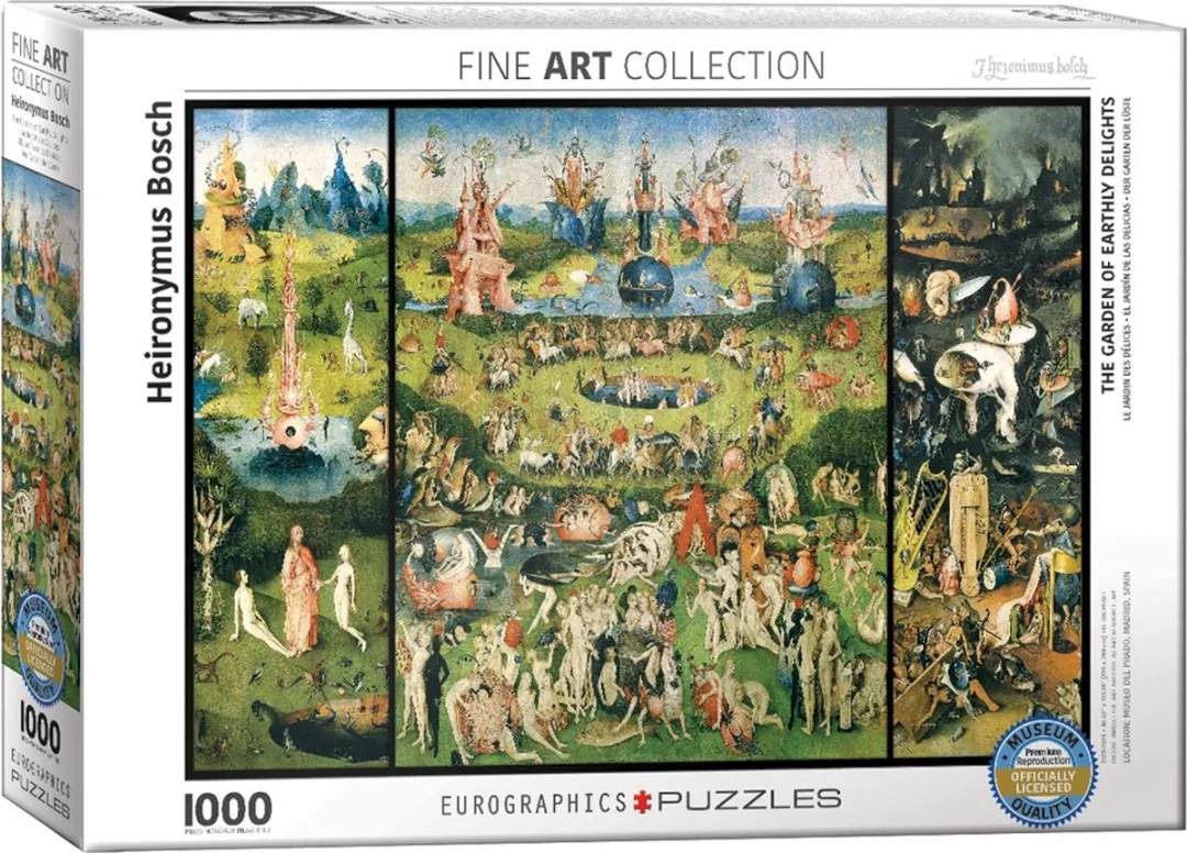 Eurographics De Tuin der Lusten Hieronymus Bosch Puzzel 1000 Stuks - 68x48cm - Fine Art