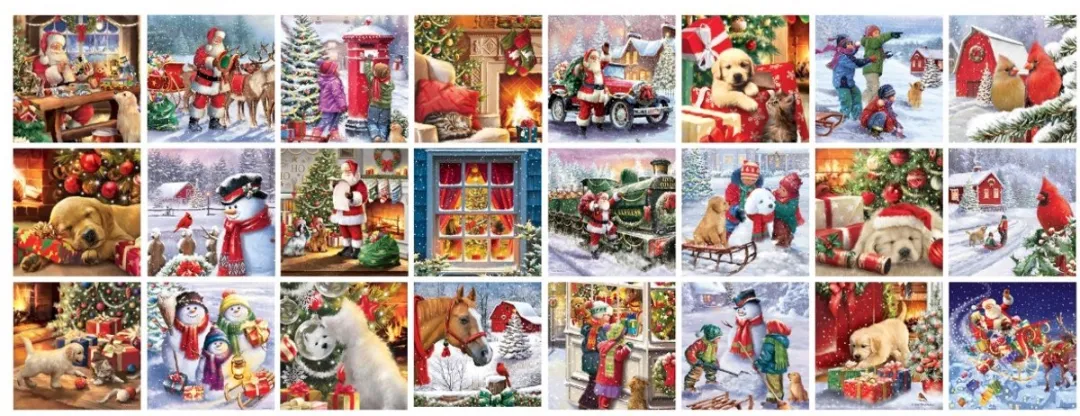 Eurographics Adventskalender Simon Treadwell Klassieke Kerst - 2450 Stuks