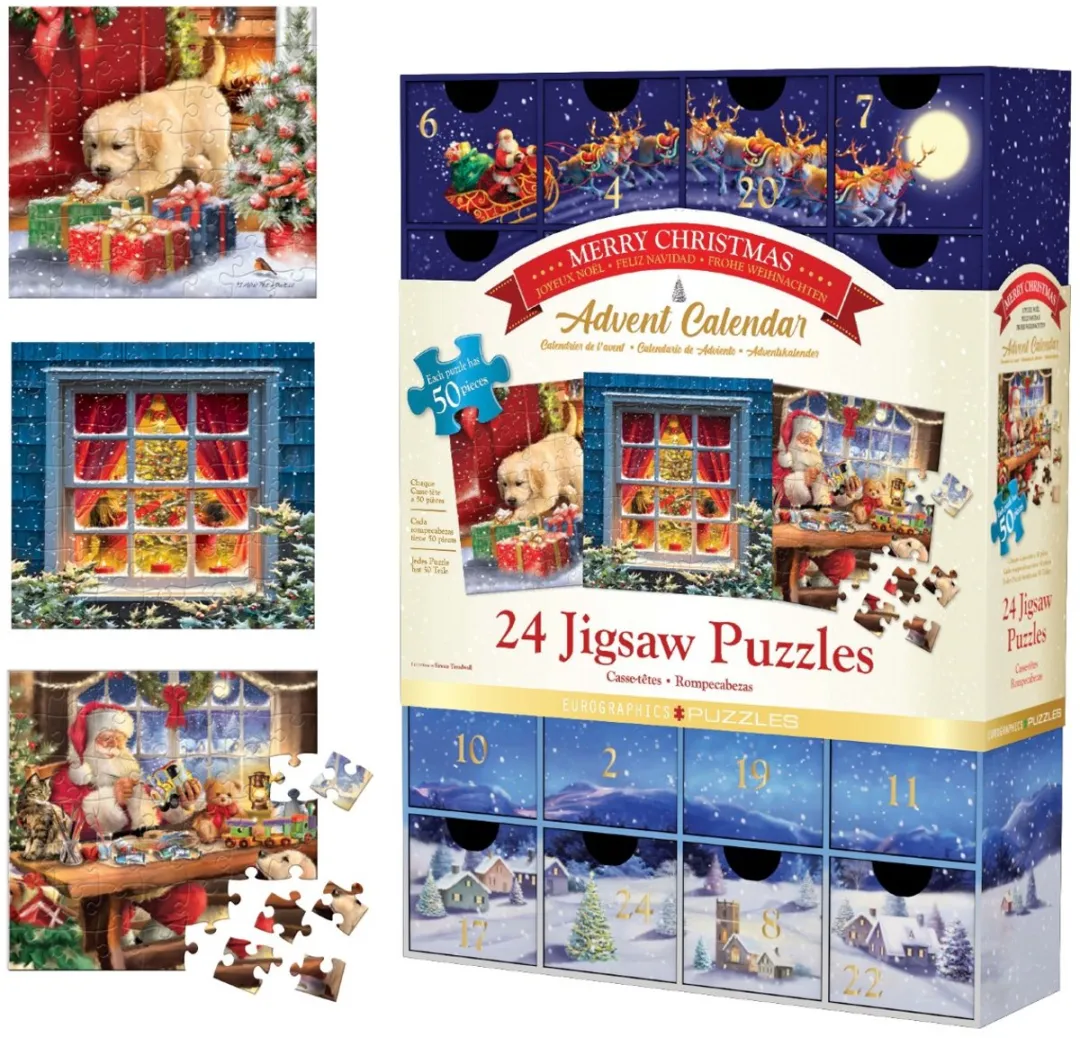 Eurographics Adventskalender Simon Treadwell Klassieke Kerst - 2450 Stuks