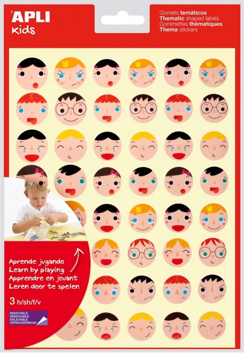 Apli Kids Emotie Gezichten Stickers
