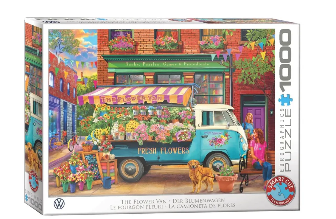 Eurographics Volkswagen The Flower Van Legpuzzel 1000 Stuks