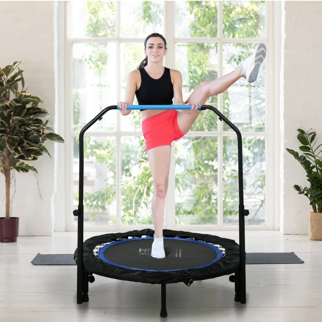 ECTEATOY Fitness Trampoline 102cm Blauw - 150kg