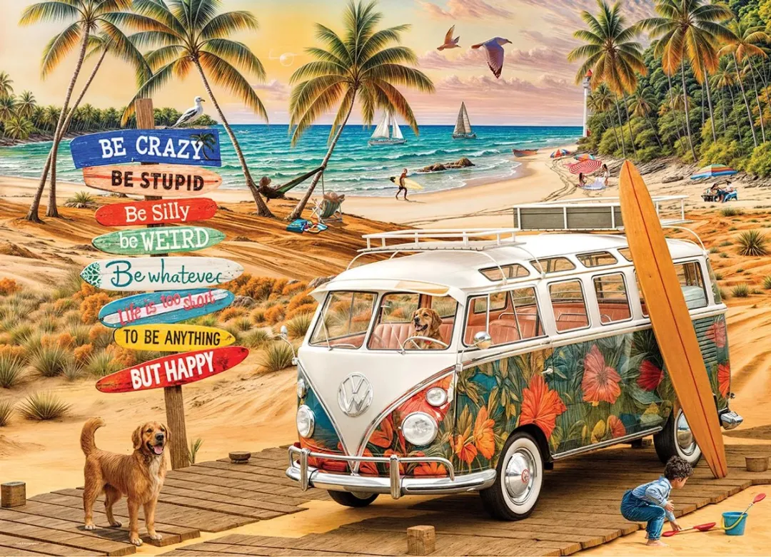 Eurographics VW Gelukkig Zijn Legpuzzel 1000 Stuks - EUR6000-6066