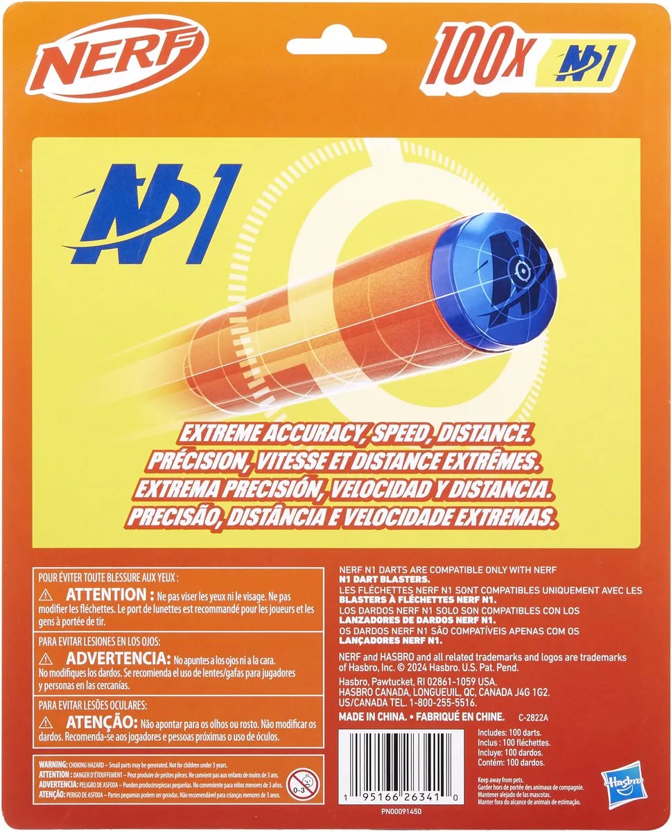 Nerf N Series N1-darts 100 Stuks