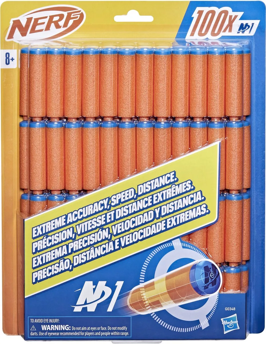 Nerf N Series N1-darts 100 Stuks
