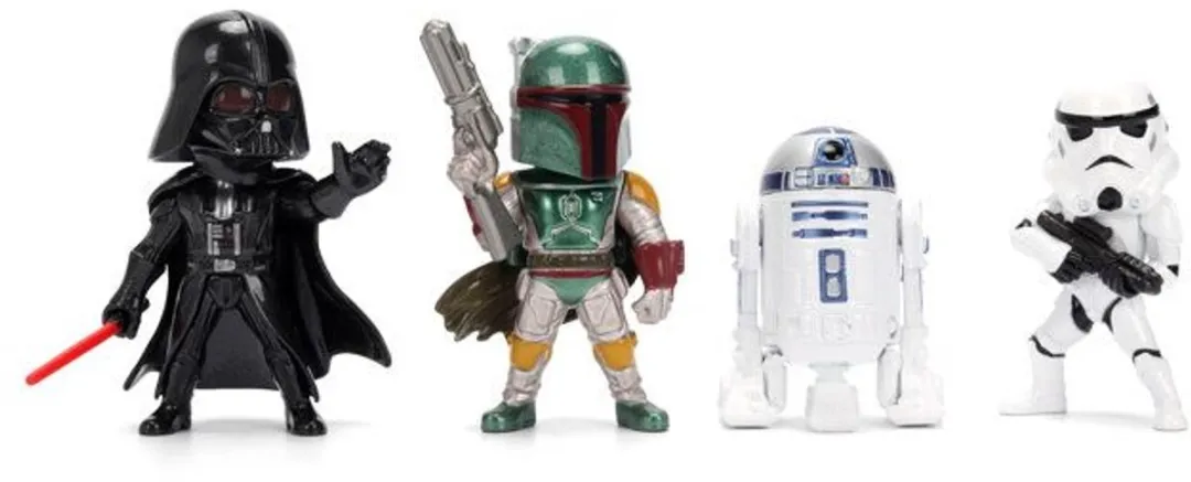 Jada Toys Star Wars Mini Figuur Wave 1 4-Pack - 6,5 cm - Multi
