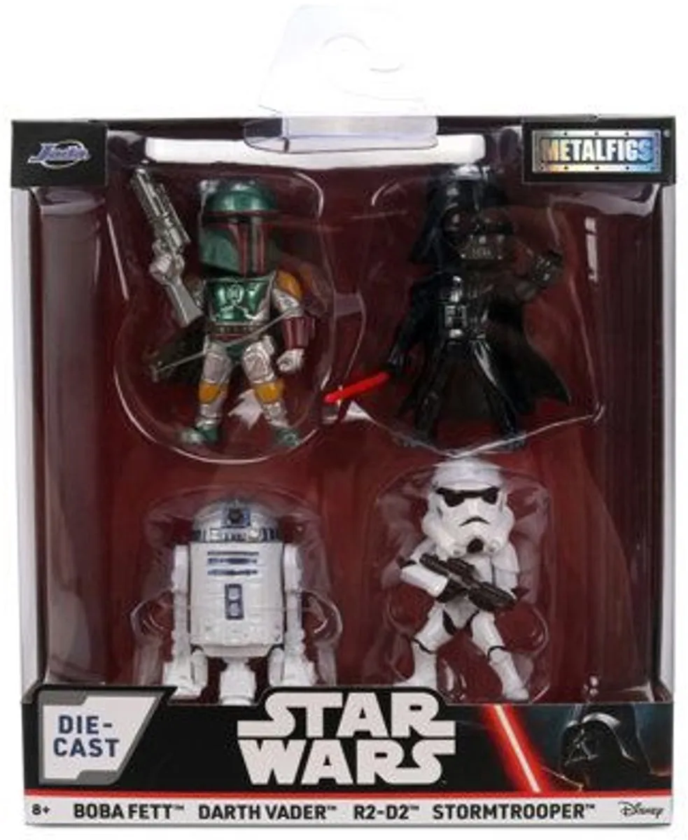 Jada Toys Star Wars Mini Figuur Wave 1 4-Pack - 6,5 cm - Multi