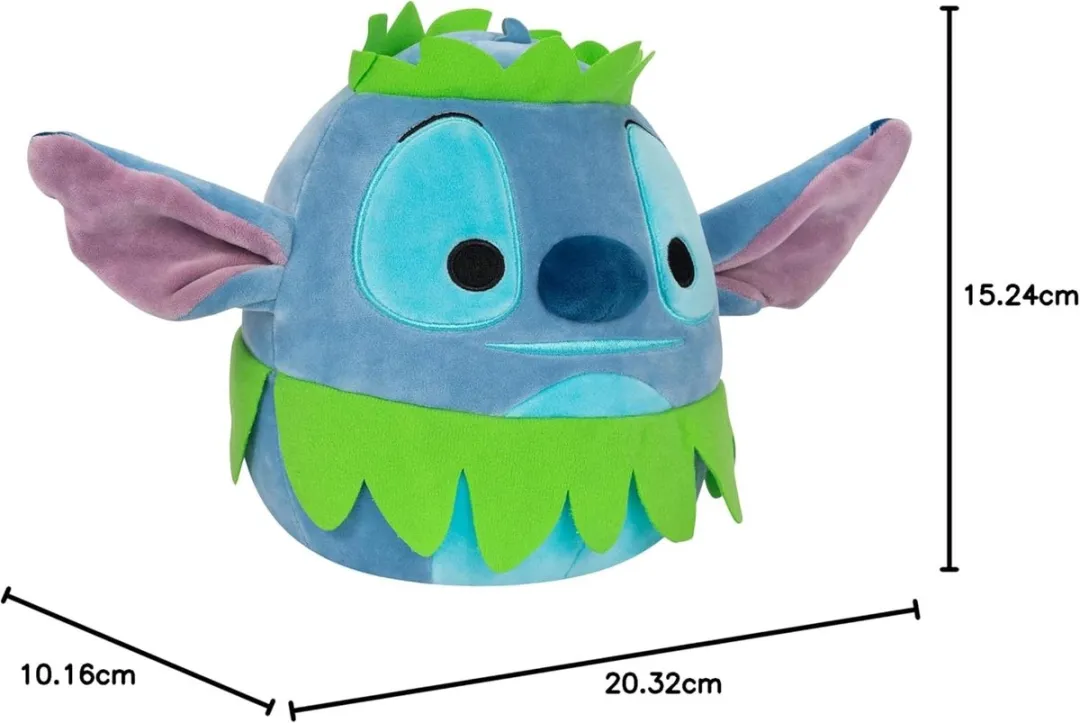 Squishmallows Disney Lilo & Stitch Hula Stitch 10" - 25cm - Groen