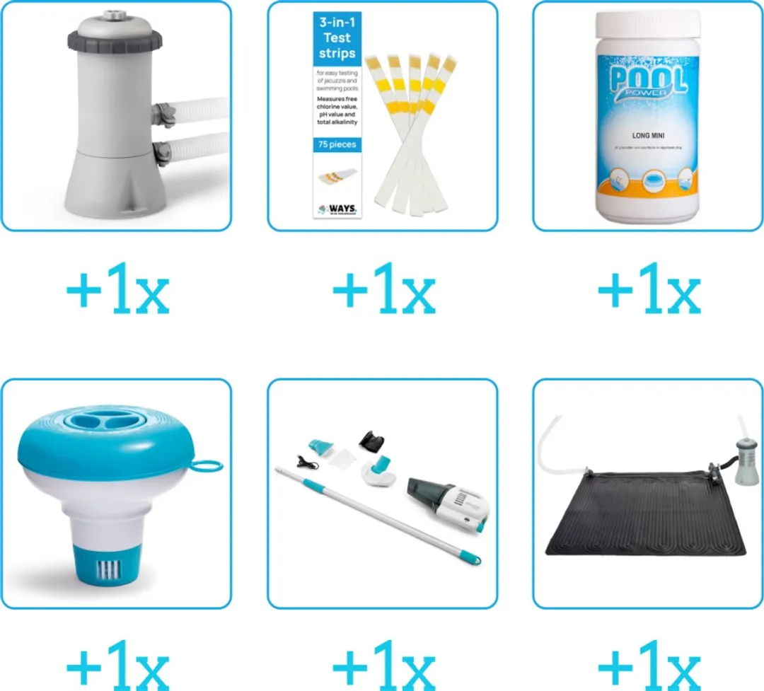 Intex Easy Set Accessoirepakket 28130NP - 6-delig - 2271 l/h