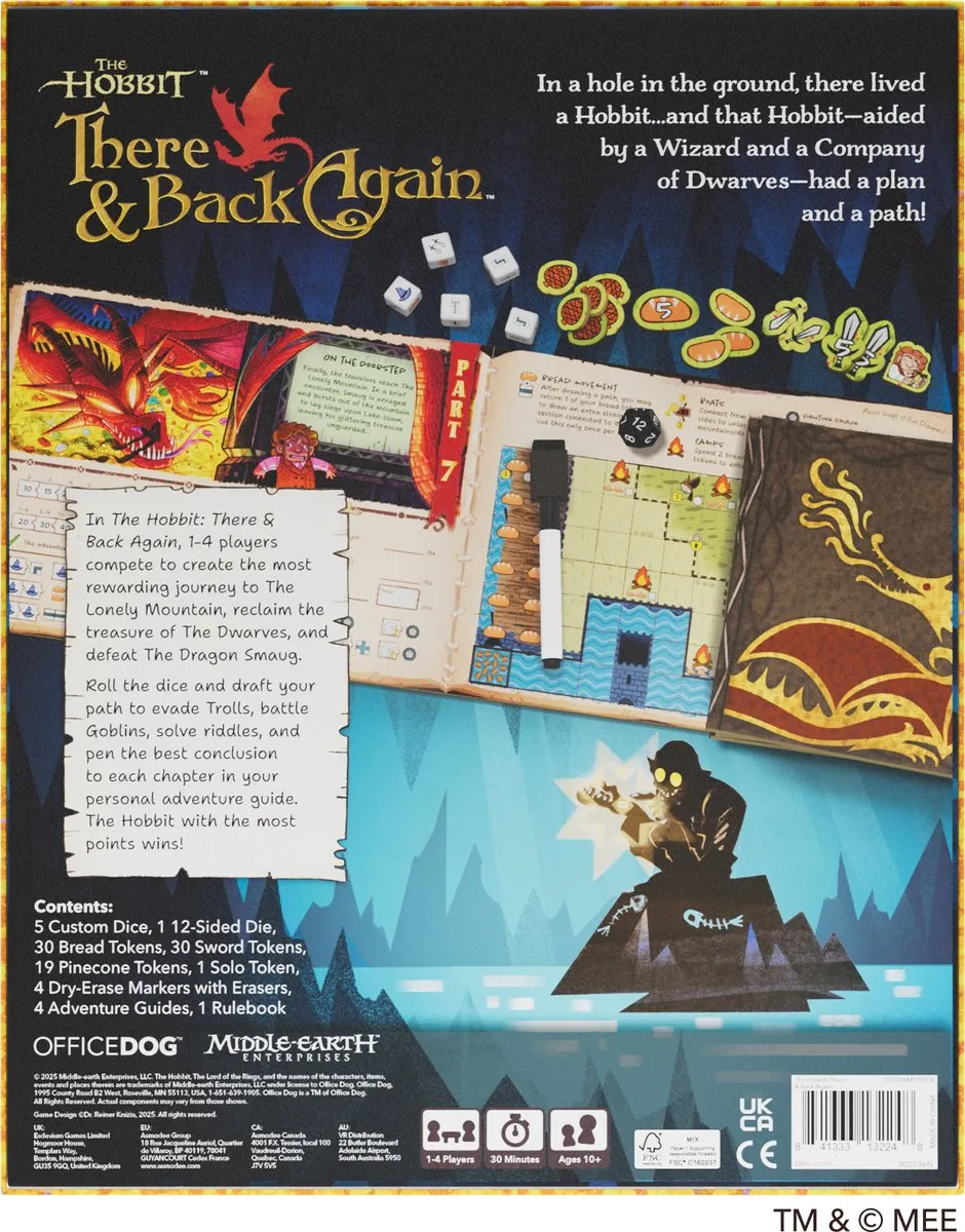 Asmodee The Hobbit There and Back Again Bordspel - 1-4 Spelers