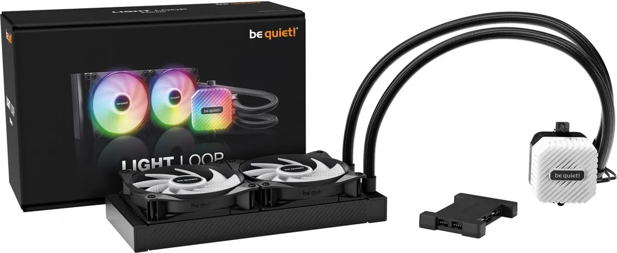 be quiet! Light Loop 240mm BW007 Waterkoeler - 240mm - 2 Ventilatoren - Zwart