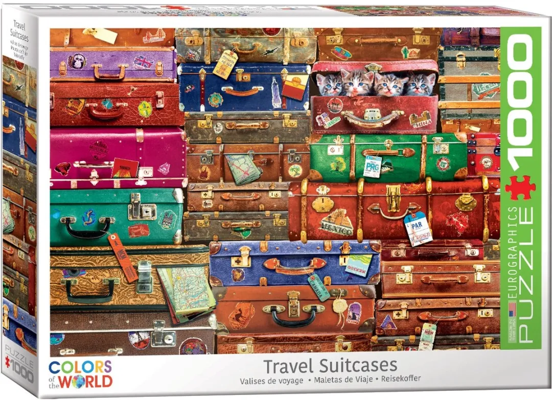 Eurographics Travel Suitcases Puzzel 1000 Stuks