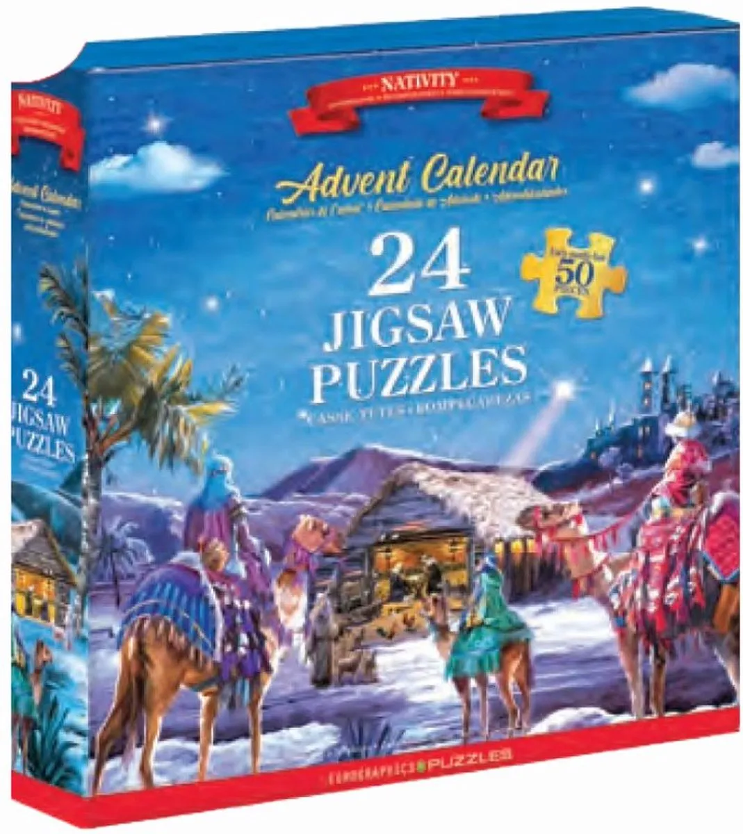 Eurographics Adventskalender Kerststal Macneil Studio 1200 Stuks - Meerkleurig