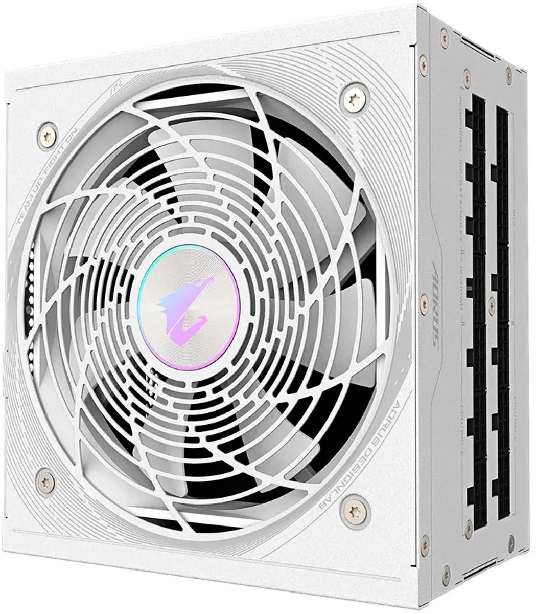 Gigabyte AORUS Elite P1000W ICE Voeding - 1000W - Wit