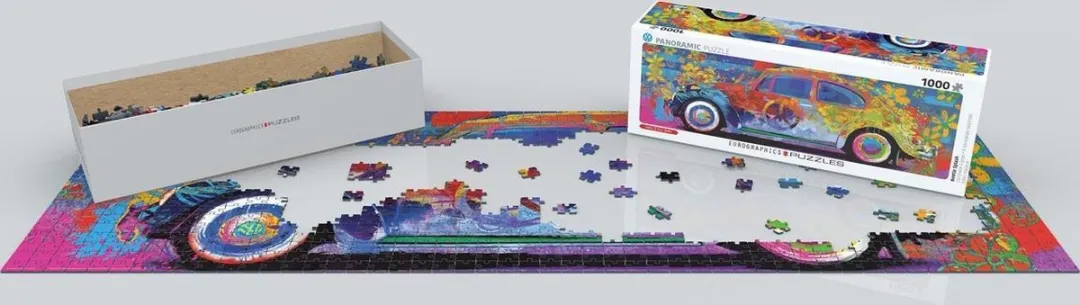 Eurographics Volkswagen Beetle Splash Legpuzzel 1000 Stuks - Panorama