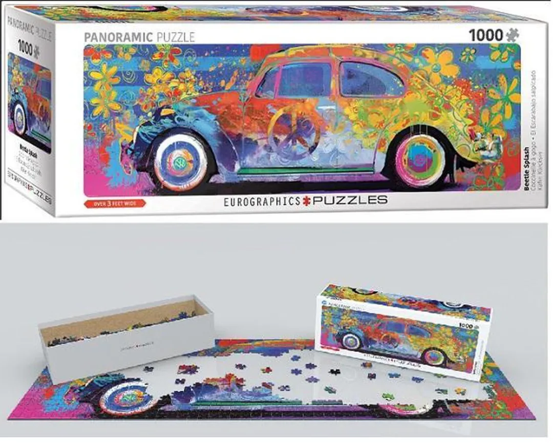 Eurographics Volkswagen Beetle Splash Legpuzzel 1000 Stuks - Panorama